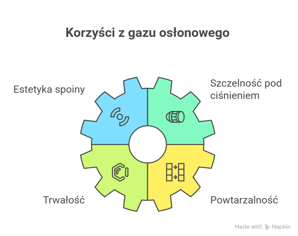 korzyści stosowania gazu osłonowego w spawaniu laserowym